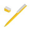 Ручка пластиковая soft-touch шариковая «Zorro», желтый/белый