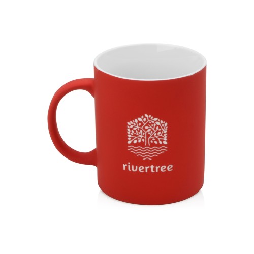 Кружка с покрытием soft-touch «Barrel of a Gum», красный (Р)