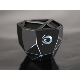 Портативная колонка «Geo», мокрый асфальт + белая подсветка