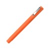Ручка шариковая пластиковая "Quadro Soft", квадратный корпус с покрытием софт-тач, оранжевый