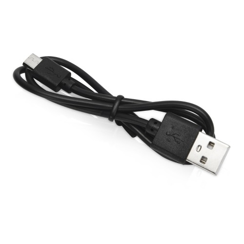 Портативная колонка «Geo», серебристый + синяя подсветка