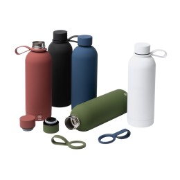 Термобутылка из переработанной нержавеющей стали 500 мл Сивас (SIVAS). черный