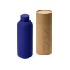 Вакуумная термобутылка "Cask" Waterline, soft touch, 500 мл, тубус, синий
