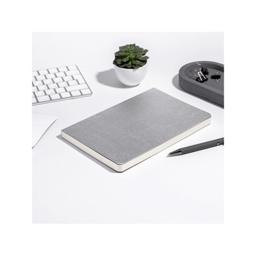 Ежедневник А5 недатированный «Megapolis Velvet Flex», серебристый