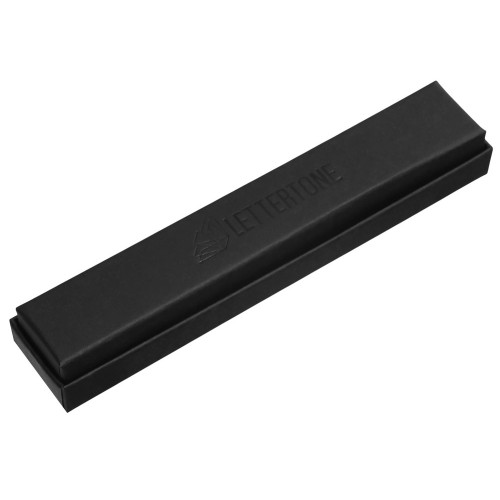 Металлическая ручка роллер "Black Lama" soft-touch, черная