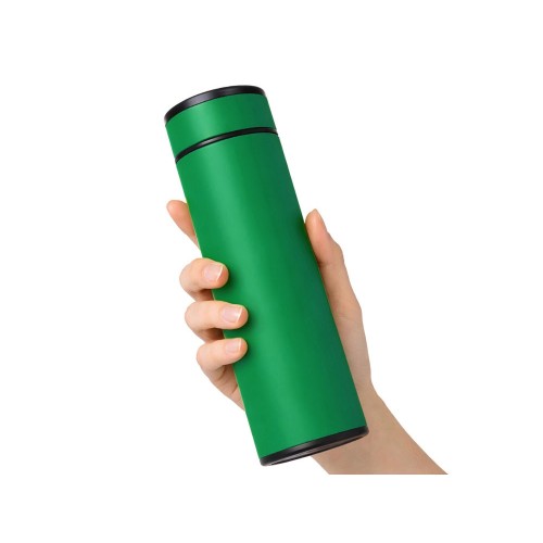 Термос «Confident» с покрытием soft-touch 420мл, зеленый