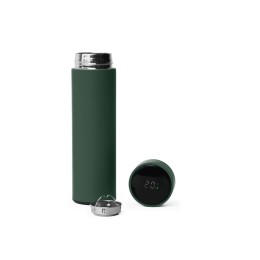 Термос FAMILY MARK LED, soft touch (Тёмно-зелёный)