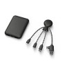 Портативное зарядное устройство "BioPack" c кабелем "Mr. Bio", 5000 mAh, черный