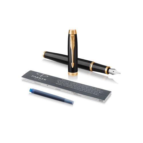 Ручка перьевая «Parker IM Core Black GT», черный/золотистый
