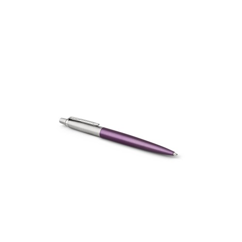 Шариковая ручка Parker "Jotter Victoria Violet Chrome CT", стержень:M, цвет чернил: blue в подарочной блистерной упаковке