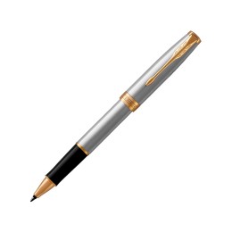 Ручка-роллер Parker (Паркер) Sonnet Core Stainless Steel GT, серебристый/золотистый