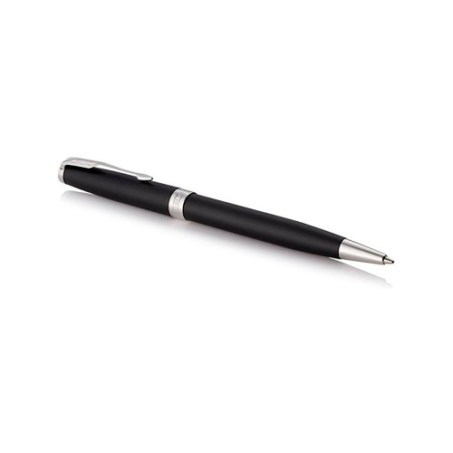 Ручка шариковая «Parker Sonnet Core Matte Black CT», черный/серебристый