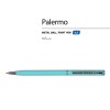 Ручка "Palermo" шариковая  автоматическая, бирюзовый металлический корпус, 0,7 мм, синяя