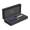 Перьевая ручка Parker Sonnet Essentials Violet SB Steel CT, перо: F, цвет чернил black, в подарочной упаковке.