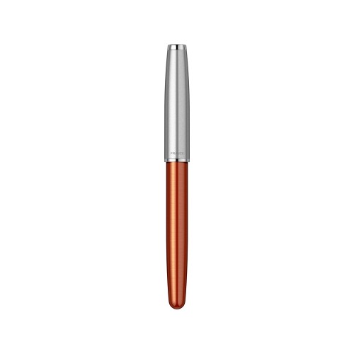 Перьевая ручка Parker Sonnet Essentials Orange SB Steel CT, перо: F, цвет чернил black, в подарочной упаковке.
