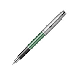 Перьевая ручка Parker Sonnet Essentials Green SB Steel CT, перо: F, цвет чернил: black, в подарочной упаковке.