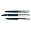 Перьевая ручка Parker 51 CORE MIDNIGHT BLUE CT, перо: F, цвет чернил: black, в подарочной упаковке.