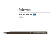 Ручка "Palermo" шариковая  автоматическая, коричневый металлический корпус, 0,7 мм, синяя