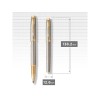Ручка роллер Parker IM Premium Warm Silver (grey)  GT, стержень: F, цвет чернил: black, в подарочной упаковке.