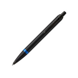 Шариковая ручка Parker IM Vibrant Rings Flame Blue,стержень: M, цвет чернил: Blue, в подарочной упаковке.