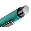 Металлическая шариковая ручка soft touch "Ellipse gum", бирюзовый