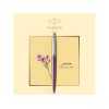 Шариковая ручка Parker "Jotter Victoria Violet Chrome CT", стержень:M, цвет чернил: blue в подарочной блистерной упаковке