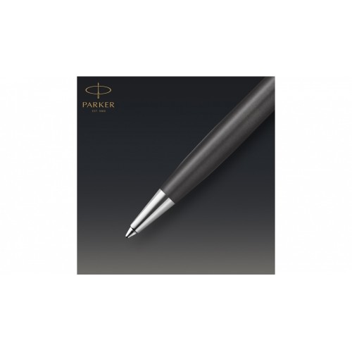 Шариковая ручка Parker Sonnet Premium Metal & Grey Lacquer PGT, стержень: M, цвет чернил: black , в подарочной упаковке
