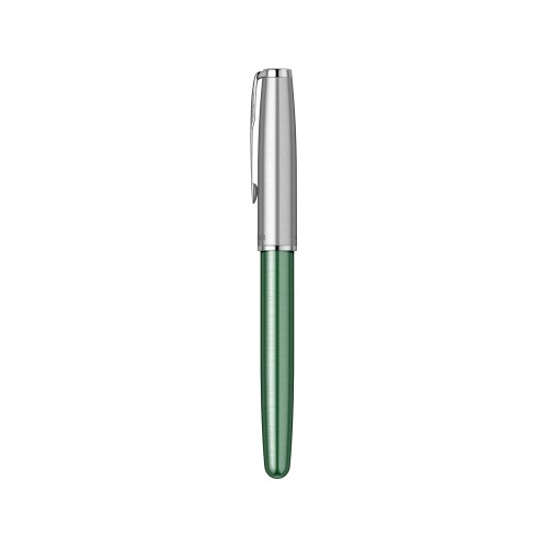 Перьевая ручка Parker Sonnet Essentials Green SB Steel CT, перо: F, цвет чернил: black, в подарочной упаковке.