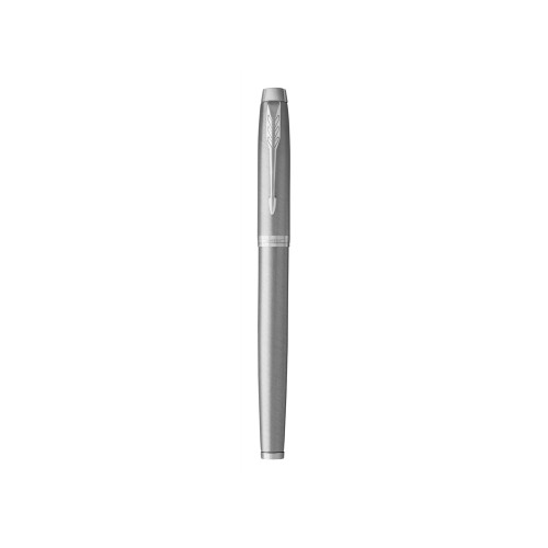 Перьевая ручка Parker IM Stainless Steel CT, перо: F, цвет чернил: blue, в подарочной упаковке.
