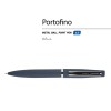 Ручка "Portofino" шариковая  автоматическая, синий металлический корпус, 1.0 мм, синяя