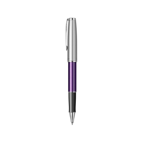 Ручка-роллер Parker Sonnet Essentials Violet SB Steel CT, цвет чернил black, перо: F, в подарочной упаковке.