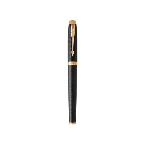Ручка роллер Parker IM Premium Black GT, стержень: F, цвет чернил: black, в подарочной упаковке.