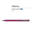 Ручка "Palermo" шариковая  автоматическая, бордовый металлический корпус, 0,7 мм, синяя