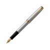 Ручка перьевая «Parker Sonnet Core Stainless Steel GT», серебристый/золотистый