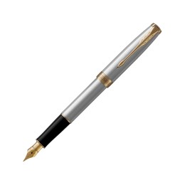 Ручка перьевая «Parker Sonnet Core Stainless Steel GT», серебристый/золотистый
