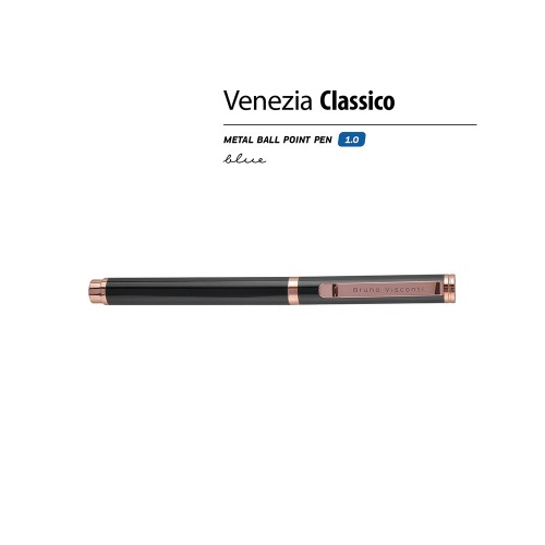 Ручка металлическая шариковая "Venezia Classico", черный