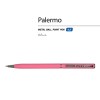 Ручка "Palermo" шариковая  автоматическая, коралловый металлический корпус, 0,7 мм, синяя