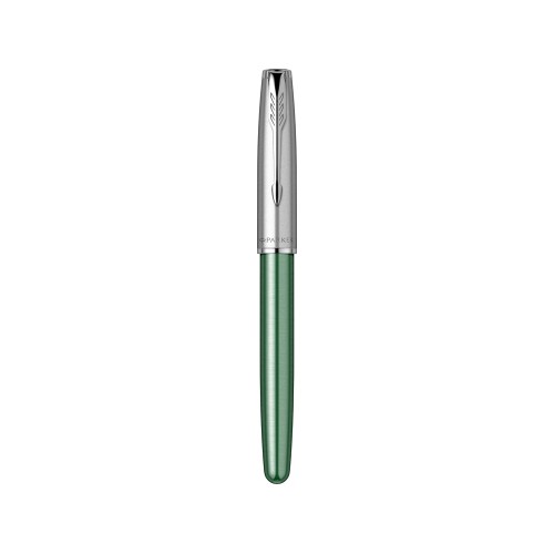 Перьевая ручка Parker Sonnet Essentials Green SB Steel CT, перо: F, цвет чернил: black, в подарочной упаковке.