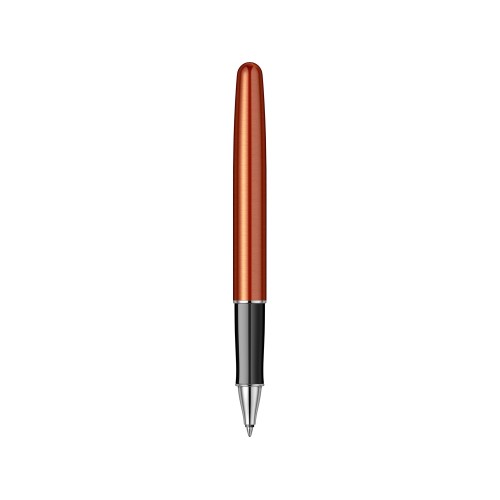 Ручка-роллер Parker Sonnet Essentials Orange SB Steel CT, цвет чернил black,перо: F, в подарочной упаковке.