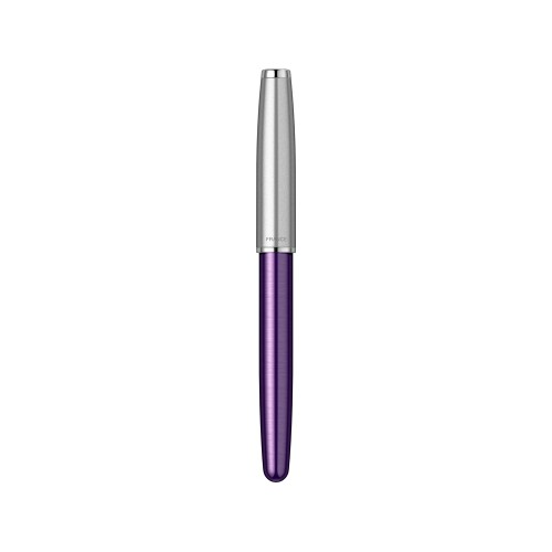Ручка-роллер Parker Sonnet Essentials Violet SB Steel CT, цвет чернил black, перо: F, в подарочной упаковке.