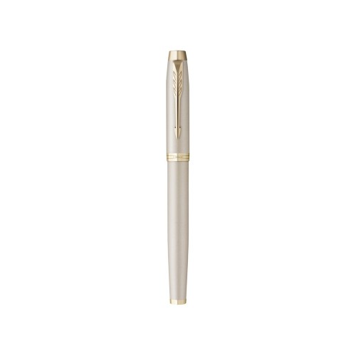 Перьевая ручка Parker IM Professionals Monochrome Champagne, перо: F, цвет чернил: Blue, в подарочной упаковке.