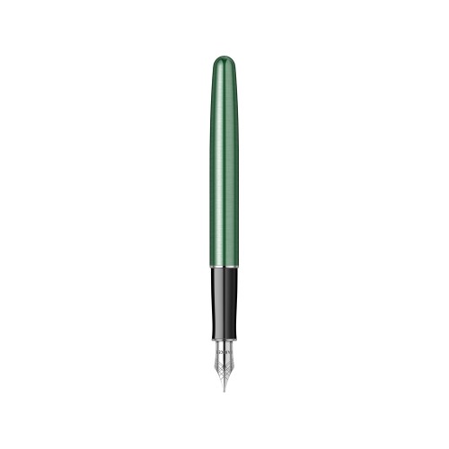 Перьевая ручка Parker Sonnet Essentials Green SB Steel CT, перо: F, цвет чернил: black, в подарочной упаковке.