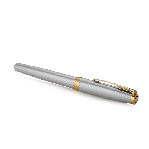 Ручка перьевая «Parker Sonnet Core Stainless Steel GT», серебристый/золотистый