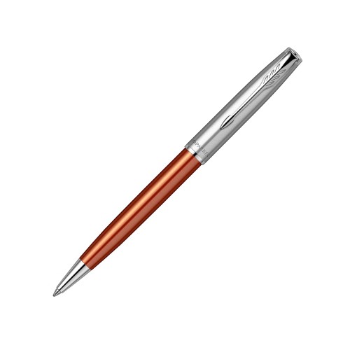 Шариковая ручка Parker Sonnet Essentials Orange SB Steel CT, цвет чернил black, перо: M, в подарочной упаковке.