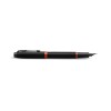 Перьевая ручка Parker IM Vibrant Rings Flame Orange, стержень:F, цвет чернил: blue, в подарочной упаковке.