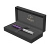 Ручка-роллер Parker Sonnet Essentials Violet SB Steel CT, цвет чернил black, перо: F, в подарочной упаковке.