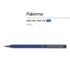 Ручка "Palermo" шариковая  автоматическая, синий металлический корпус, 0,7 мм, синяя