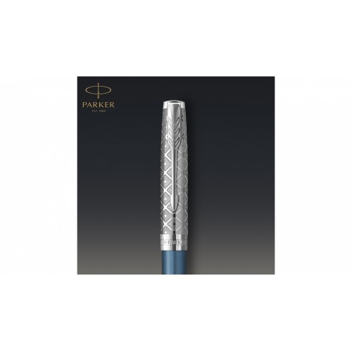 Шариковая ручка Parker Sonnet Premium Refresh BLUE CT, стержень: M, цвет чернил: black , в подарочной упаковке