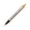 Ручка шариковая «Parker IM Core Brushed Metal GT», серебристый/золотистый
