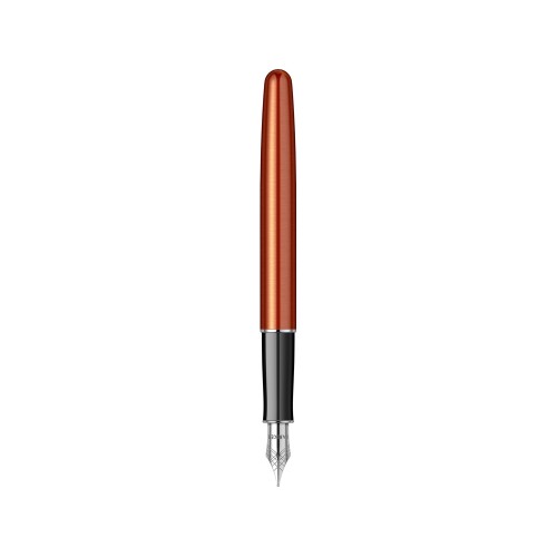 Перьевая ручка Parker Sonnet Essentials Orange SB Steel CT, перо: F, цвет чернил black, в подарочной упаковке.